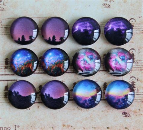 Pcs Mm Handmade Photo Glass Cabochon Mixed Pairs X Etsy