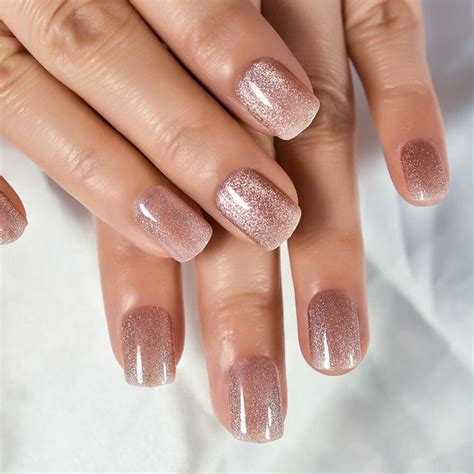 Gush Beauty Nailed It Reusable Luxury Press On Nails Super Short Square Siren Nude Buy