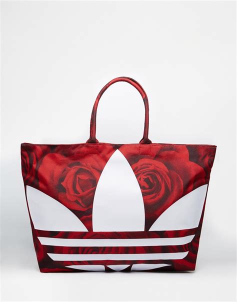 adidas Beach Shopper Bag in Red | Lyst