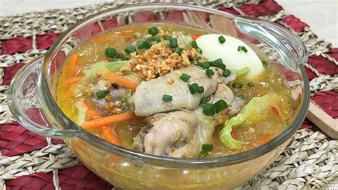 Sotanghon Chicken Soup | Pancit bihon recipe, Soup dish, Chicken soup