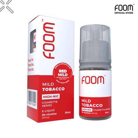 Jual Liquid Salt Nicotine FOOM CIGARETTES SERIES Mild Tobacco 50 Mg