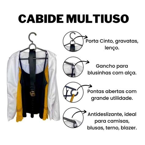 Cabide Kit Cabides Adulto Preto