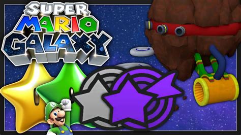 Super Mario Galaxy Battlerock Galaxy ALL STARS COMETS LUIGI