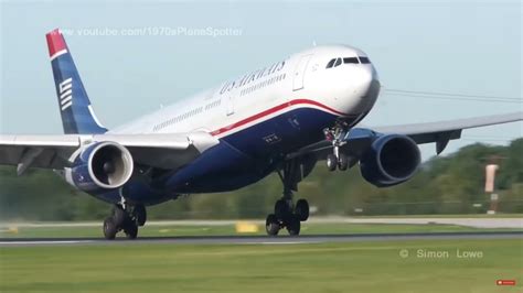 Beautiful Airbus A330 Butter Landing by U.S Airways with Butter Song - YouTube