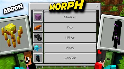 Morph Mod Para Minecraft Pe Transformate En Cualquier Mob Youtube