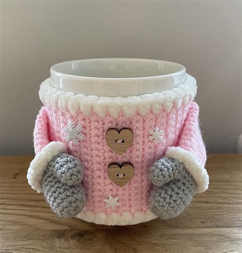 Crochet Christmas Mug Jumper Pattern Etsy Australia