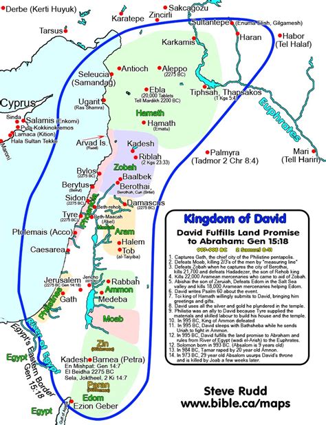 Biblical Israel Map Outline