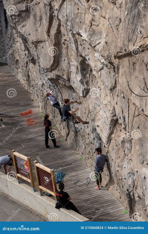 Spring Climbing Wall In Ordino Andorra In The Pyrenees In 2021