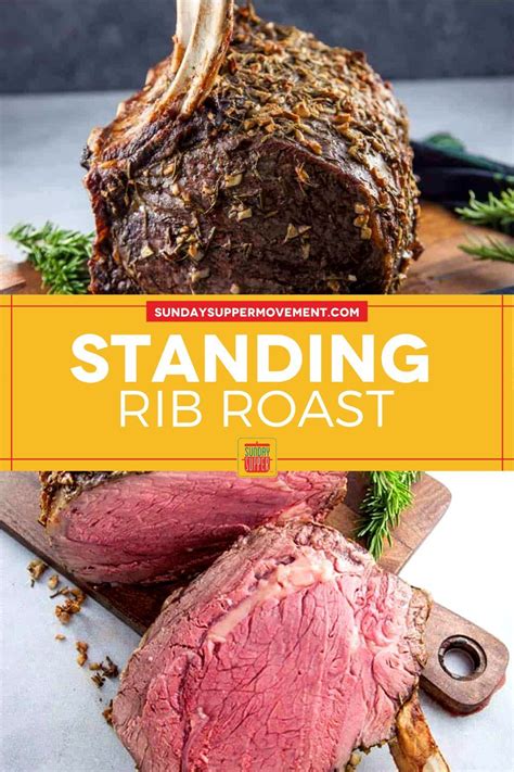 Standing Rib Roast Recipe Sundaysupper Recipe Standing Rib Roast Rib Roast Recipe Rib Roast