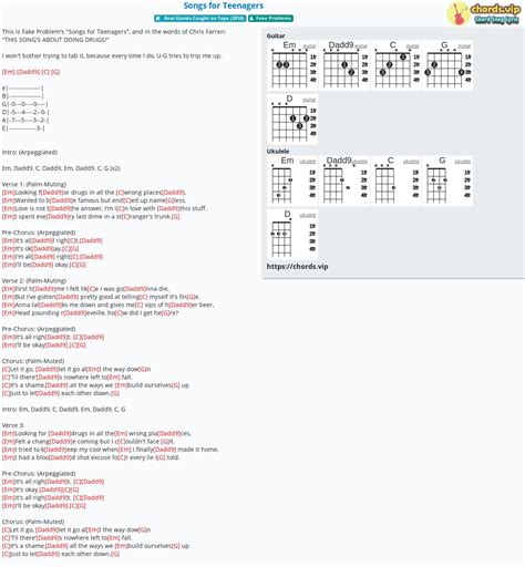 Teenagers Guitar Chords