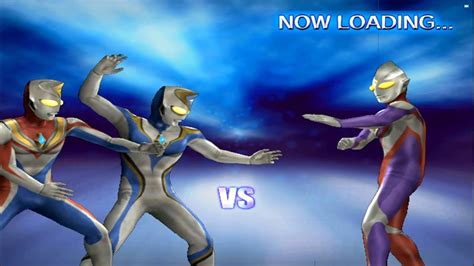 Tag Team Dyna Evil Dyna Vs Tiga Pcsx Ultraman Fe Youtube