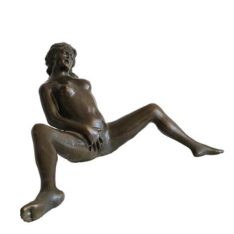 Buy 100 Bronze Nude Statues And Sculptures 18cm Long Woman Figurine