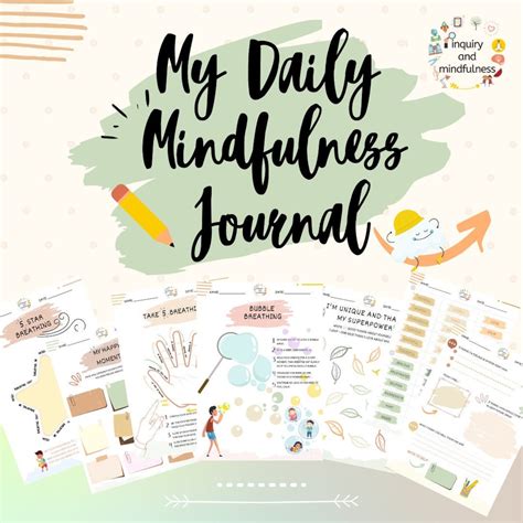 My Mindfulness Journal Pages Of Awesome Mindfulness Tasks Etsy Uk