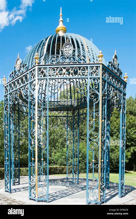 Cast Iron Rotunda In The Queen S Garden Behind Kew Palace Royal