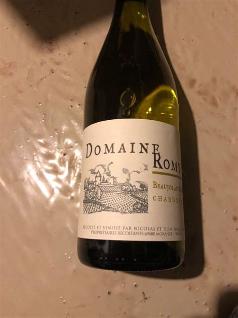 2020 Domaine Romy Beaujolais Blanc France Burgundy Beaujolais