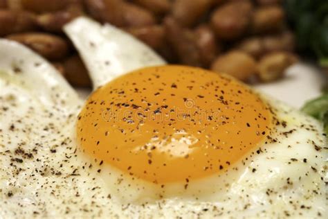 Healthy Breakfast of Eggs and Beans Stock Photo - Image of legumes, protein: 158464944