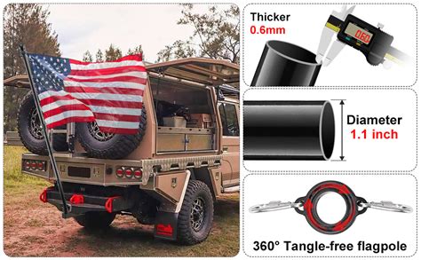 Amazon Truck Flag Pole Kit With Trailer Hitch Flagpole Holder