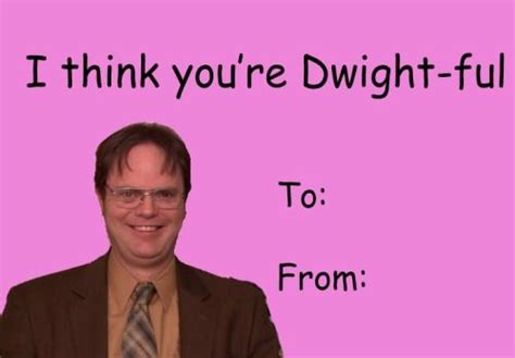 Meme The Office Valentines Day Cards - logwitt