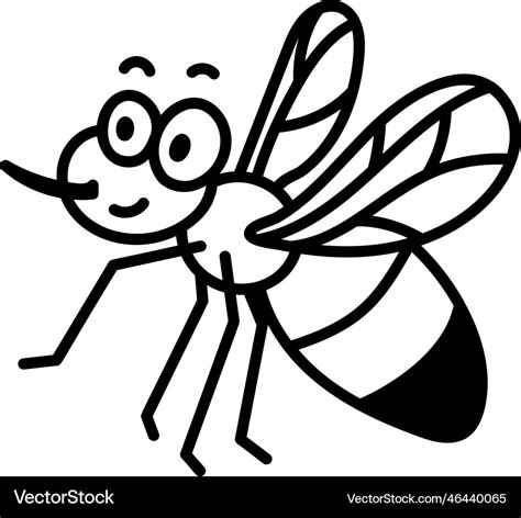 Cute gnat Royalty Free Vector Image - VectorStock