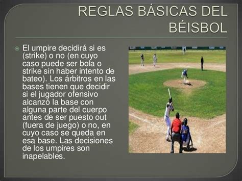 Reglas De Béisbol Horacio Garcia