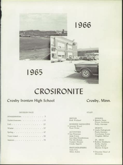 Explore 1966 Crosby-Ironton High School Yearbook, Crosby MN - Classmates