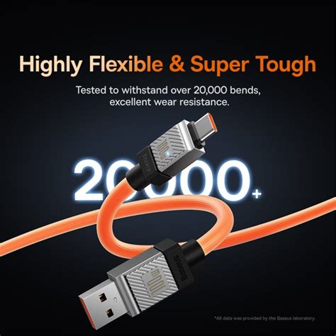 Baseus Coolplay Series Usb Usb C Kabel 100w 1m Orange