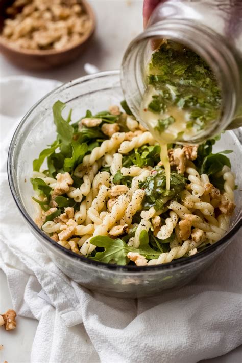 Lemon Basil Arugula Pasta Salad Recipe Greek Salad Pasta Eggplant