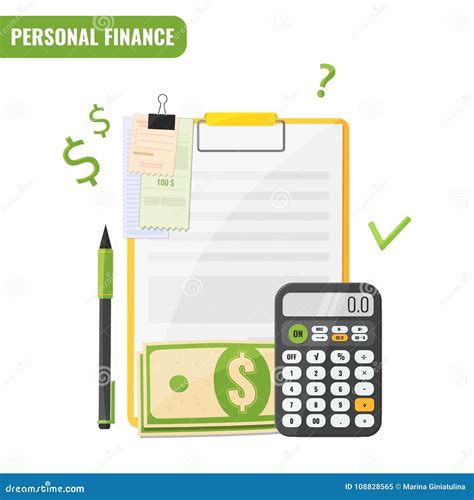 Finances Personnelles Concept De Planification De Budget Illustration