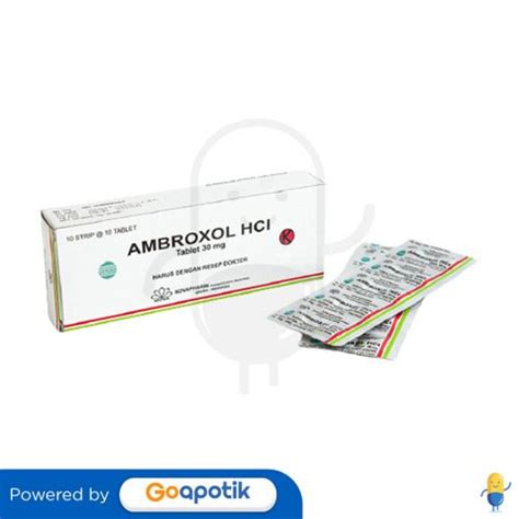 Ambroxol Novapharin 30 Mg Strip 10 Tablet Kegunaan Efek Samping