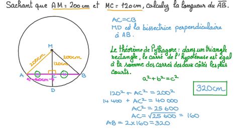 Vid O Question D Terminer La Longueur Dune Corde Dans Un Cercle Nagwa