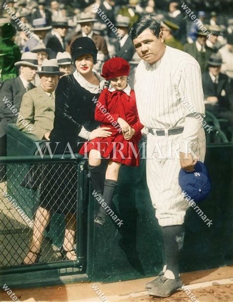 Bs Babe Ruth Yankees Wife Daughter X X X Colorized