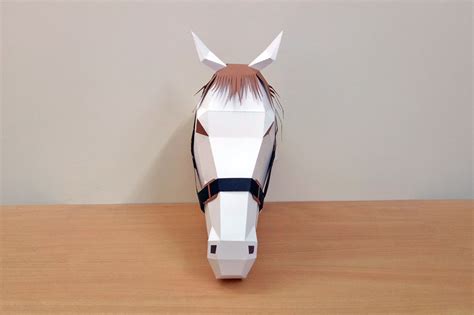 Diy Horse Trophy 3d Papercraft By Paper Amaze Thehungryjpeg