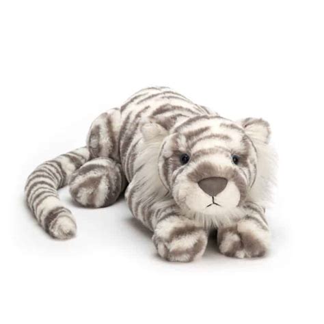 Jellycat Sacha Snow Tiger Little Maison White