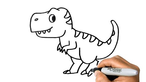 How To Draw A T-Rex Easy Drawing Tutorial For Kids | atelier-yuwa.ciao.jp