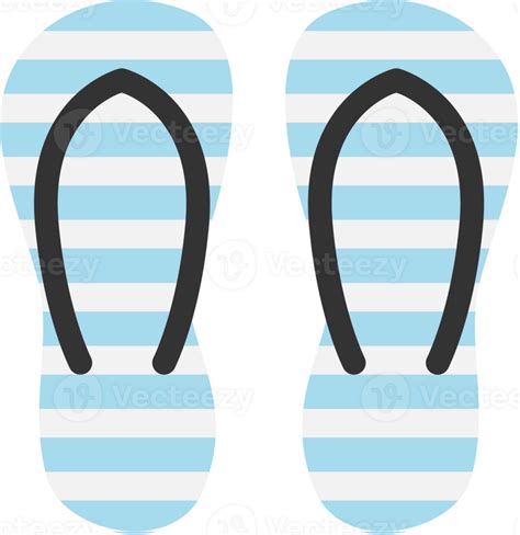 striped beach sandals cartoon 24584503 PNG