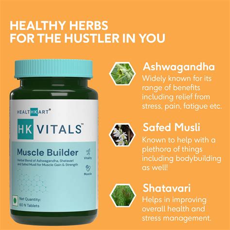 Buy HEALTHKART HK VITALS MUSCLE BUILDER NATURAL BLEND OF ASHWAGANDHA