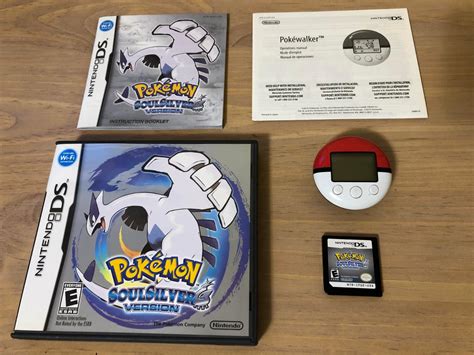 Pokemon Soulsilver Version Pokewalker Item Box And Manual