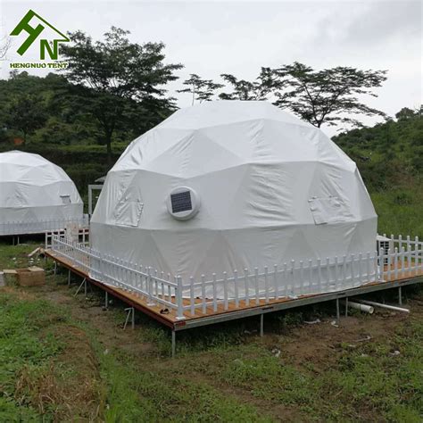 Luxury Diameter M Outdoor Geodesic Glamping Dome Tent China Geodesic