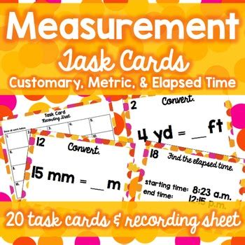 Measurement Task Cards By Middle School Math Lover Tpt