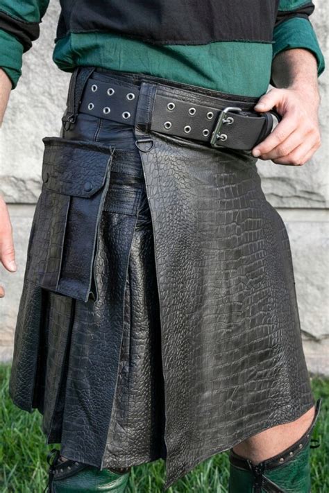 Leather Kilts Kilts For Men Fashion Leather Kilts Couples Kilts