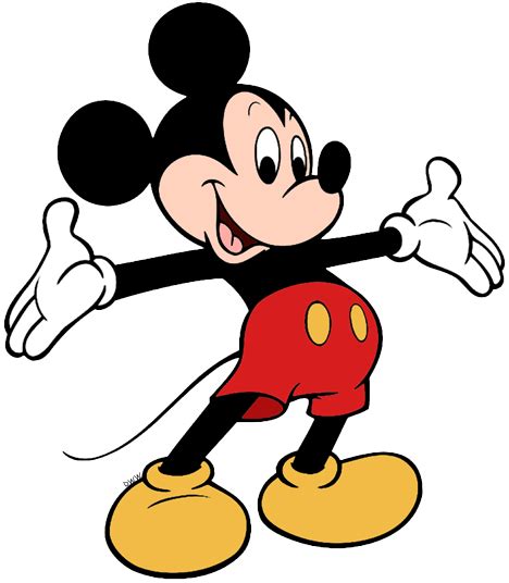 Happy Mickey Mouse Clip Art