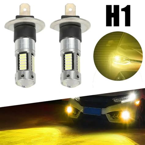 Kit de lâmpadas led para farol de neblina 2 peças led h1 3000k