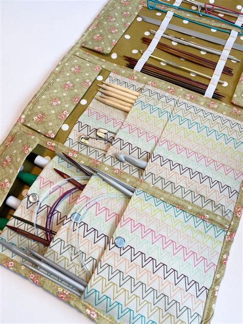 Sewing Pattern Knitting Needle Case Tutorial Measure And Cut Pattern