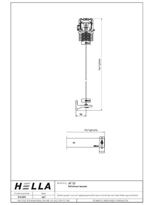 CAD Detail Außenjalousie AF50 HELLA Sonnenschutztechnik heinze de