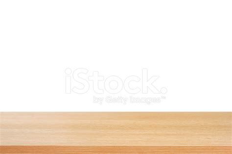 Wood Table Top On White Background Stock Photo | Royalty-Free | FreeImages