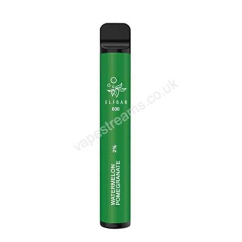 Elf Bar 600 Watermelon Pomegranate Disposable Vape Multi Buy