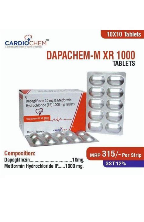 Dapagliflozin Mg Metformin Hydrochloride Er Mg Tablet At