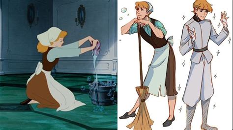 Artist Perfectly Captures Genderswapped Disney Princesses Disney