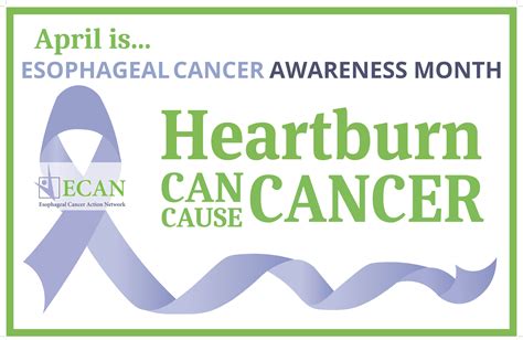 April Is Esophageal Cancer Awareness Month Esophageal Cancer Action