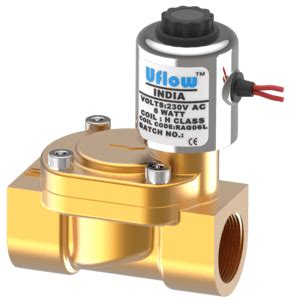 Uflow Inch Way Normally Close Brass Body Diaphragm Solenoid